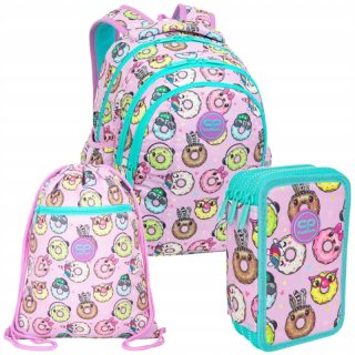 Viackomorový školský batoh CoolPack Multicolor 21 l + 2 ďalšie produkty
